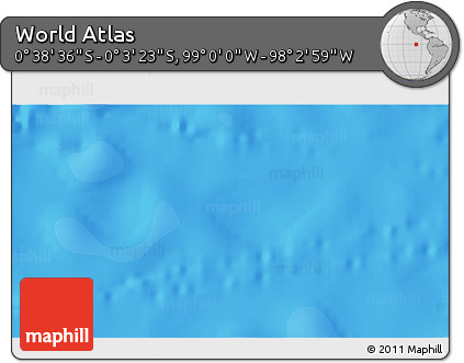 Political 3D Map of the Area around 0° 21' 0" S, 98° 31' 30" W