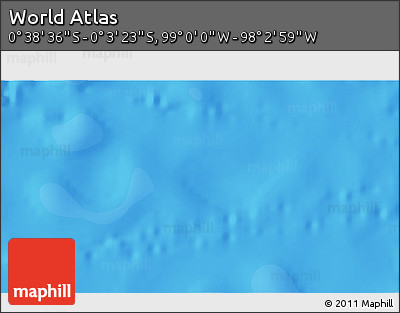 Political 3D Map of the Area around 0° 21' 0" S, 98° 31' 30" W