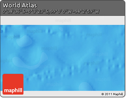 Political 3D Map of the Area around 0° 21' 0" S, 98° 31' 30" W