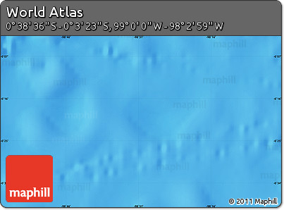 Physical Map of the Area around 0° 21' 0" S, 98° 31' 30" W
