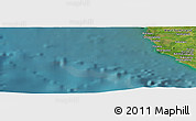 Satellite Panoramic Map of the area around 0° 21' 0" S, 99° 31' 30" E