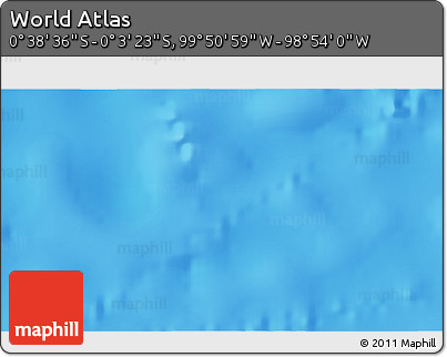 Shaded Relief 3D Map of the Area around 0° 21' 0" S, 99° 22' 30" W