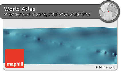 Satellite Panoramic Map of the Area around 0° 21' 0" S, 9° 16' 30" W