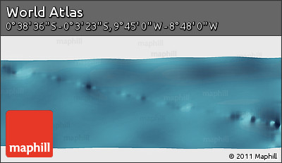 Satellite Panoramic Map of the Area around 0° 21' 0" S, 9° 16' 30" W