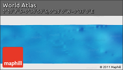 Shaded Relief Panoramic Map of the Area around 0° 52' 31" S, 0° 4' 30" E