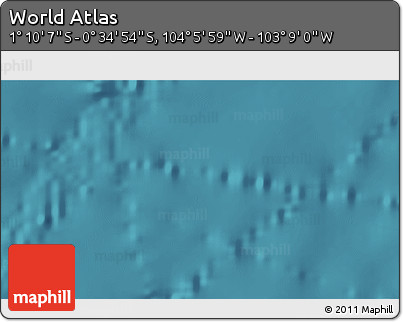 Satellite 3D Map of the Area around 0° 52' 31" S, 103° 37' 30" W