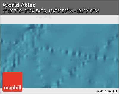 Satellite 3D Map of the Area around 0° 52' 31" S, 103° 37' 30" W