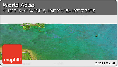 Satellite Panoramic Map of the Area around 0° 52' 31" S, 104° 37' 30" E