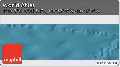 Satellite Panoramic Map of the Area around 0° 52' 31" S, 104° 28' 29" W