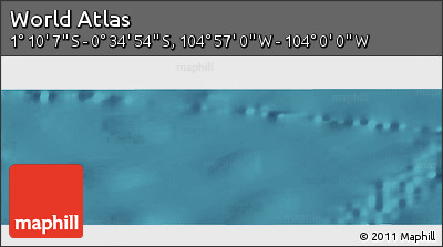 Satellite Panoramic Map of the Area around 0° 52' 31" S, 104° 28' 29" W