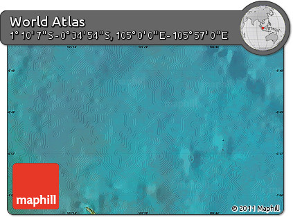 Satellite Map of the Area around 0° 52' 31" S, 105° 28' 29" E