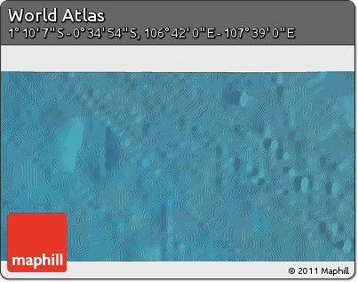 Satellite 3D Map of the Area around 0° 52' 31" S, 107° 10' 30" E