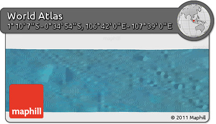 Satellite Panoramic Map of the Area around 0° 52' 31" S, 107° 10' 30" E