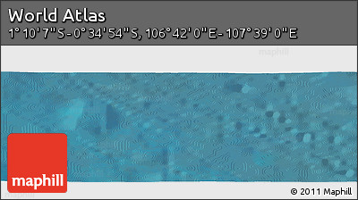 Satellite Panoramic Map of the Area around 0° 52' 31" S, 107° 10' 30" E