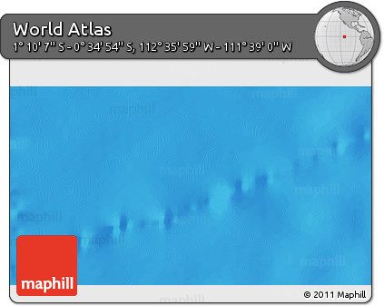 Physical 3D Map of the Area around 0° 52' 31" S, 112° 7' 30" W