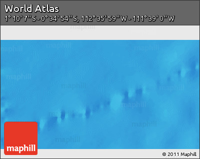 Physical 3D Map of the Area around 0° 52' 31" S, 112° 7' 30" W