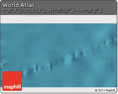 Satellite 3D Map of the Area around 0° 52' 31" S, 112° 7' 30" W