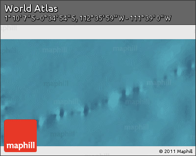 Satellite 3D Map of the Area around 0° 52' 31" S, 112° 7' 30" W