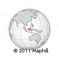 Outline Map of the Area around 0° 52' 31" S, 114° 49' 29" E, rectangular outline