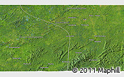 Satellite 3D Map of the area around 0° 52' 31" S, 115° 40' 30" E