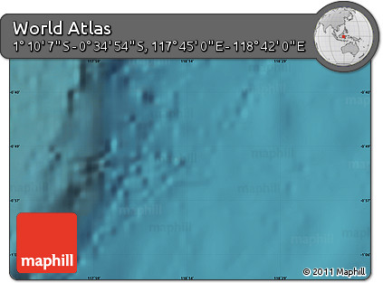Satellite Map of the Area around 0° 52' 31" S, 118° 13' 29" E