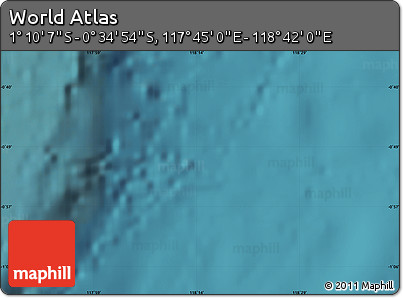 Satellite Map of the Area around 0° 52' 31" S, 118° 13' 29" E