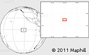 Blank Location Map of the area around 0° 52' 31" S, 122° 19' 29" W