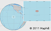Gray Location Map of the area around 0° 52' 31" S, 122° 19' 29" W