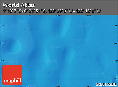Political Map of the Area around 0° 52' 31" S, 123° 10' 30" W