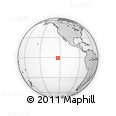 Outline Map of the Area around 0° 52' 31" S, 123° 10' 30" W, rectangular outline