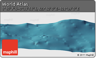 Satellite Panoramic Map of the Area around 0° 52' 31" S, 124° 10' 30" E