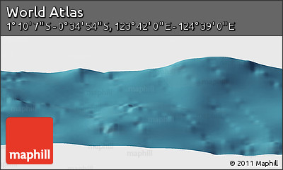 Satellite Panoramic Map of the Area around 0° 52' 31" S, 124° 10' 30" E