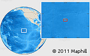 Shaded Relief Location Map of the area around 0° 52' 31" S, 124° 1' 30" W