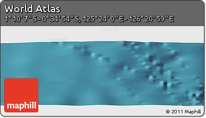 Satellite Panoramic Map of the Area around 0° 52' 31" S, 125° 52' 30" E