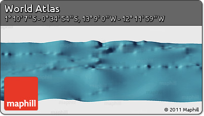 Satellite Panoramic Map of the Area around 0° 52' 31" S, 12° 40' 30" W