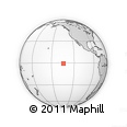 Outline Map of the Area around 0° 52' 31" S, 134° 13' 29" W, rectangular outline