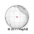 Outline Map of the Area around 0° 52' 31" S, 135° 55' 30" W, rectangular outline