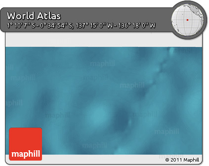 Satellite 3D Map of the Area around 0° 52' 31" S, 136° 46' 30" W