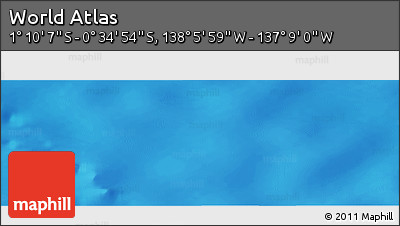 Physical Panoramic Map of the Area around 0° 52' 31" S, 137° 37' 30" W