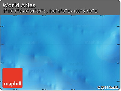 Physical Map of the Area around 0° 52' 31" S, 138° 37' 30" E