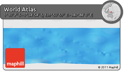 Political Panoramic Map of the Area around 0° 52' 31" S, 140° 19' 29" E