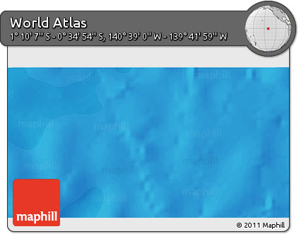 Political 3D Map of the Area around 0° 52' 31" S, 140° 10' 30" W