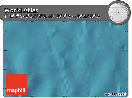 Satellite Map of the Area around 0° 52' 31" S, 140° 10' 30" W