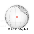 Outline Map of the Area around 0° 52' 31" S, 141° 1' 30" W, rectangular outline