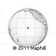 Outline Map of the Area around 0° 52' 31" S, 141° 52' 30" W, rectangular outline