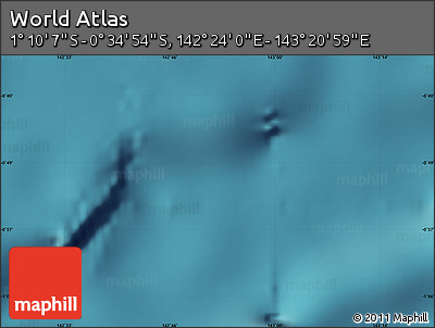 Satellite Map of the Area around 0° 52' 31" S, 142° 52' 30" E