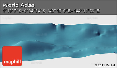 Satellite Panoramic Map of the Area around 0° 52' 31" S, 143° 43' 29" E