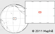 Blank Location Map of the area around 0° 52' 31" S, 143° 34' 29" W