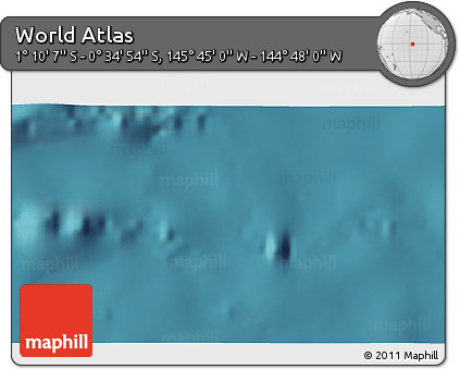 Satellite 3D Map of the Area around 0° 52' 31" S, 145° 16' 30" W
