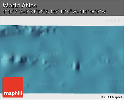 Satellite 3D Map of the Area around 0° 52' 31" S, 145° 16' 30" W